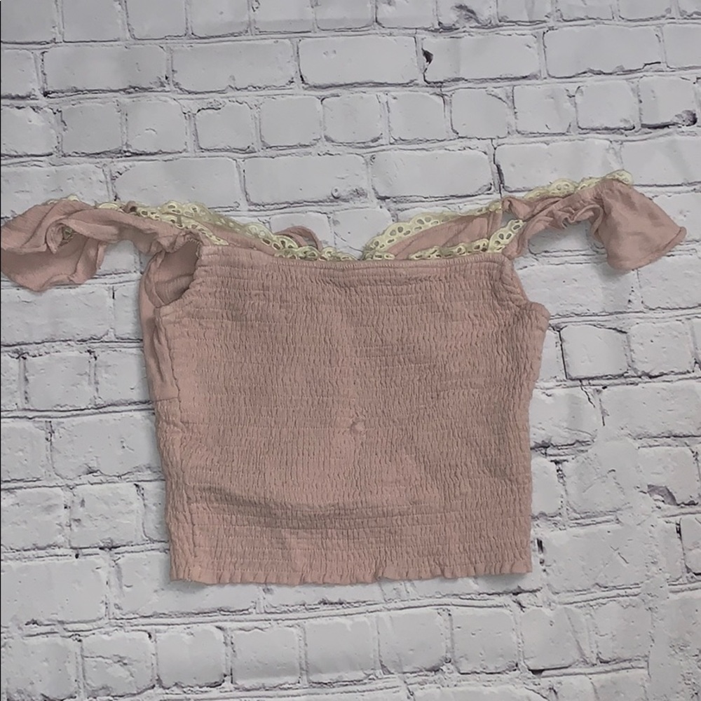 OFF THE SHOULDER CROP TOP - Picture 2 of 3